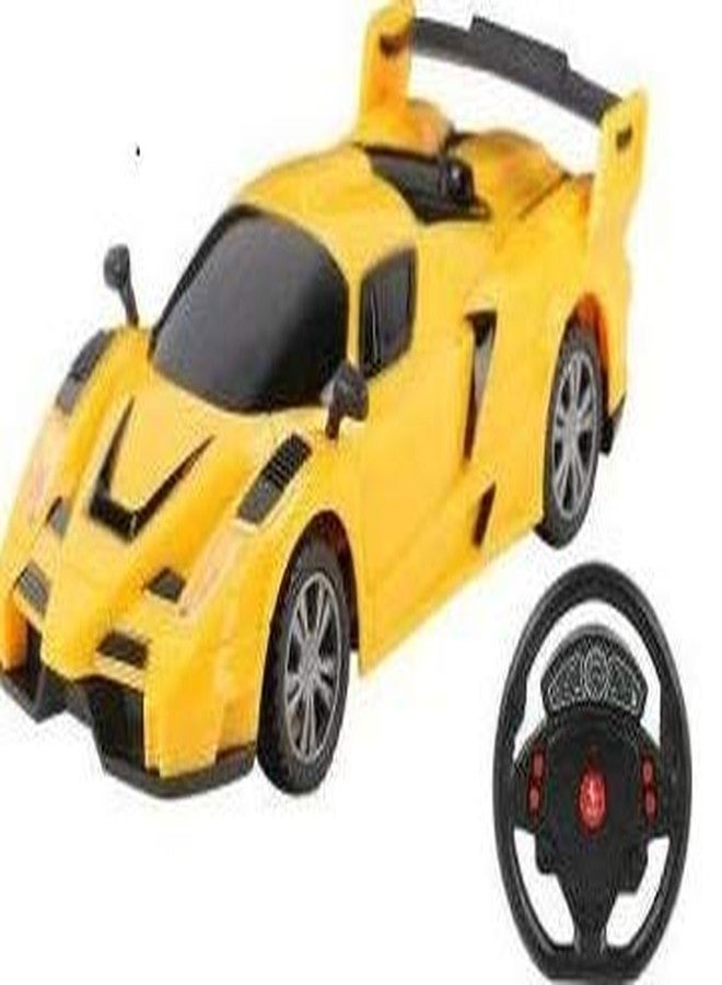 RENIAL® RC Small Sports Car with Steering | Rechargeable Car For Kids | Plastic RC Car in Multi Color or Design | Chargable Remote Control Car (Pack Of 1) - Image 2